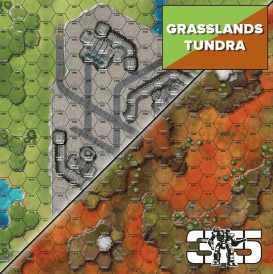 BattleTech: BattleMat: Tundra/Grasslands E