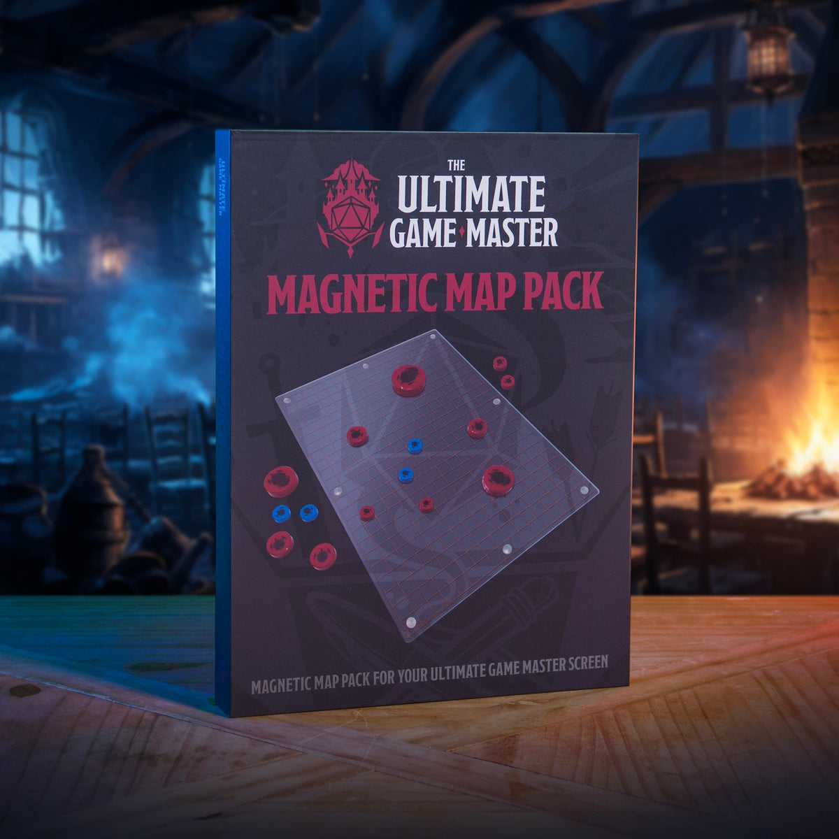 Magnetic Map Pack - Dry-Erase Battle Maps for D&D Combat & Game Master Screen