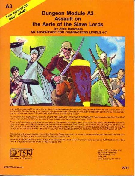 A3 Assault on the Aerie of the Slave Lords