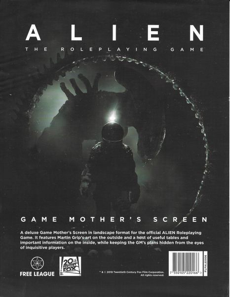 Alien RPG Game Mother&#39;s Screen