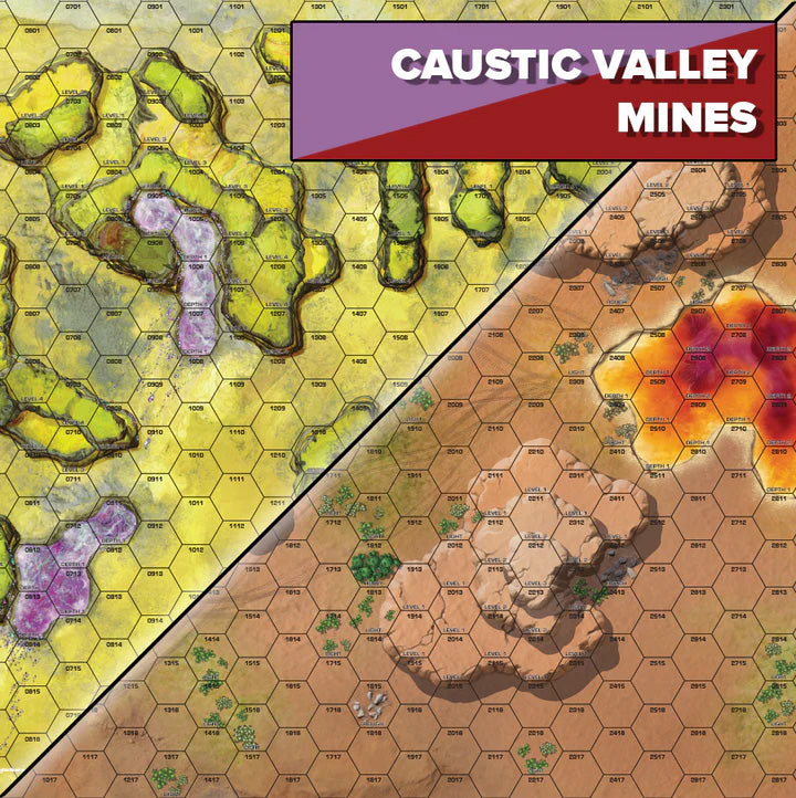 Battletech Alien Worlds - Caustic Valley/Mines Battle Mat