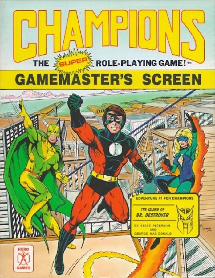 Champions 3rd Edition Gamemaster&#39;s Screen (no module)