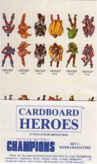 Cardboard Heroes Champions Set 1: Super-Characters