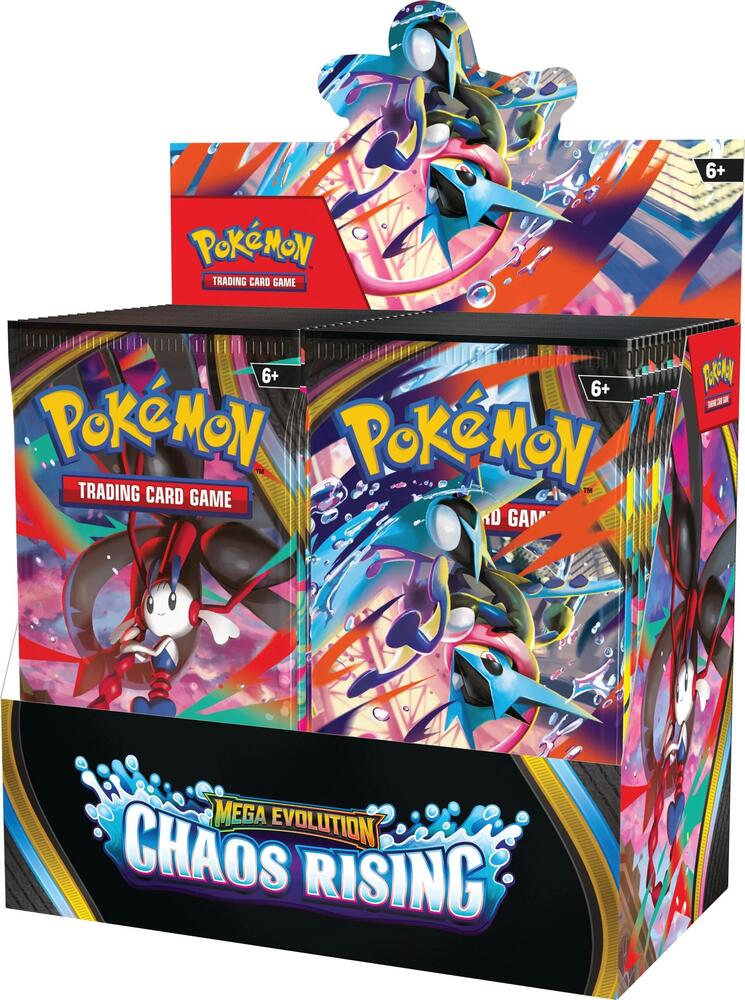 Pokemon ME4 Chaos Rising Booster Display