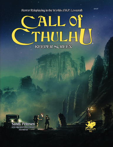 Call of Cthulhu 7th Edition Keeper Screen