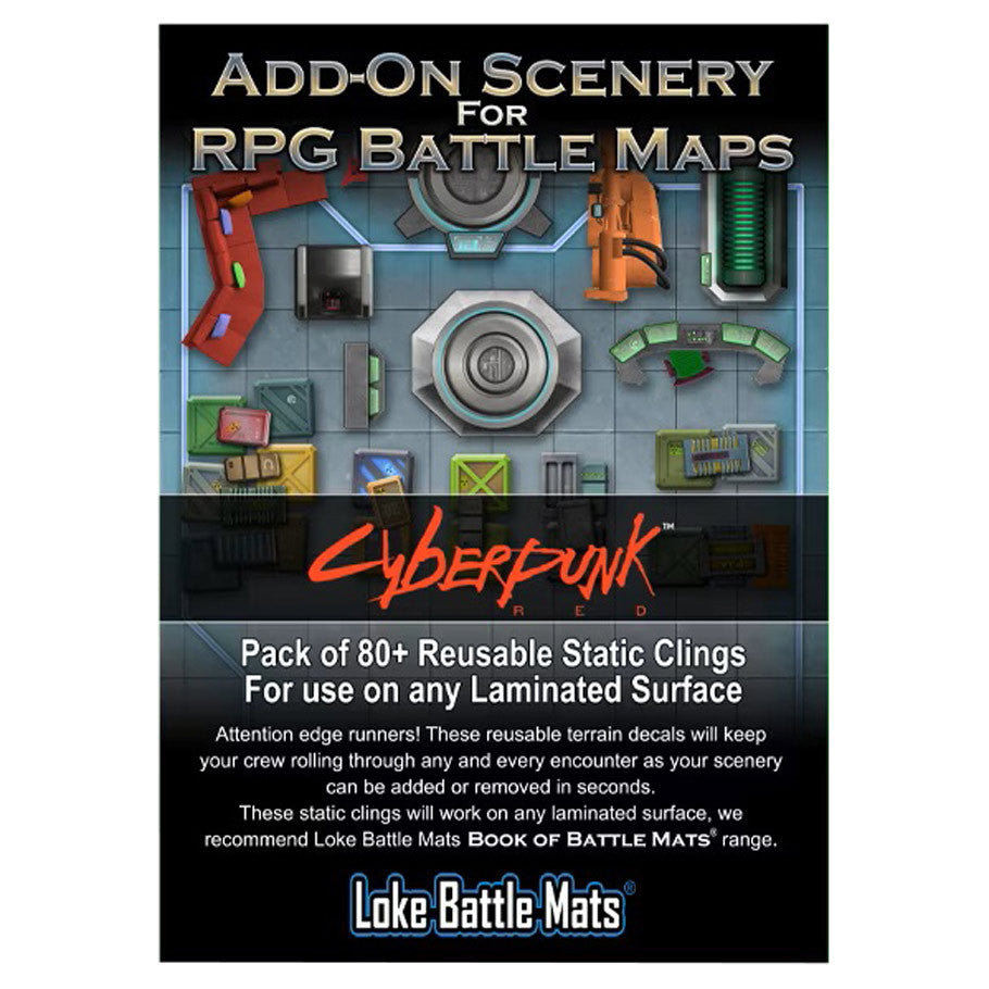 Cyberpunk Red Add-on Scenery for RPG Battle Maps