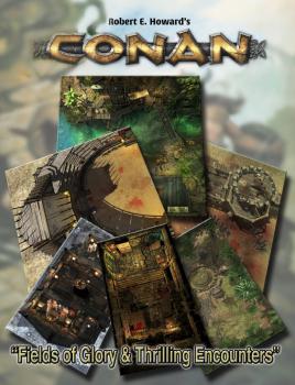 Conan: Fields of Glory &amp; Thrilling Encounters Geography Tile Set