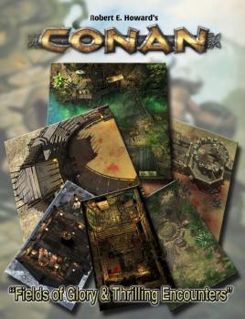 Conan: Fields of Glory & Thrilling Encounters Geography Tile Set