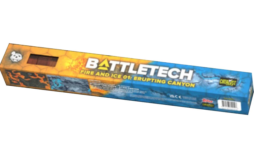 Battletech Fire & Ice 1: Erupting Canyon Battlemat