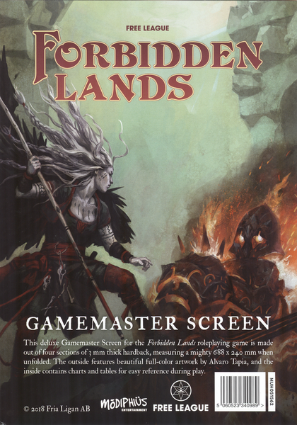 Forbidden Lands Gamemaster Screen