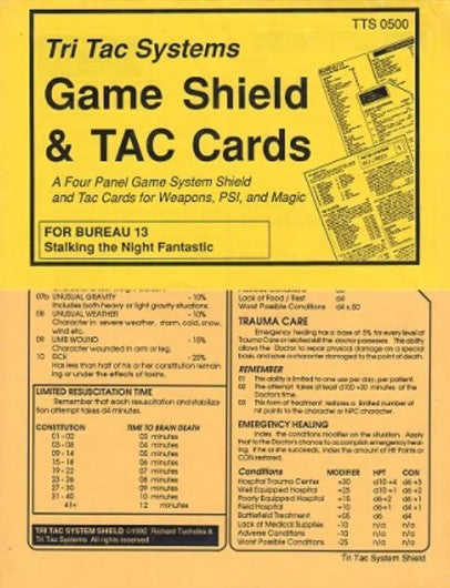Game Shield & TAC Cards