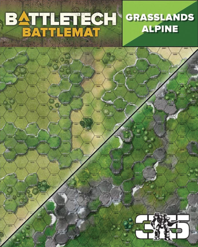 Battletech Grasslands Alpine Battle Mat