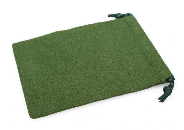 Velour Dice Bag (Large): Green
