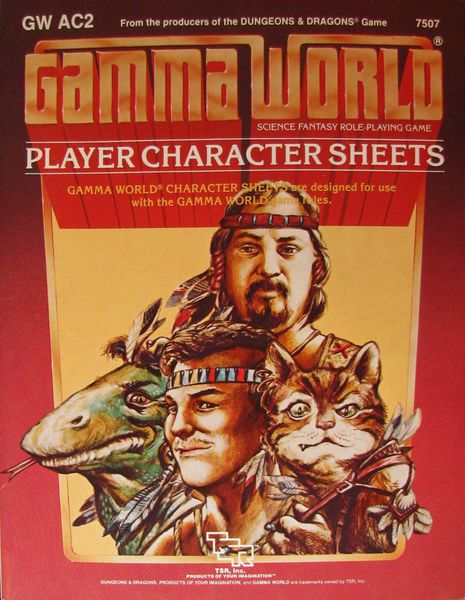 GWAC2 Gamma World Player Character Sheets