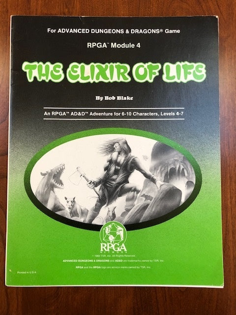 RPGA4 The Elixir of Life