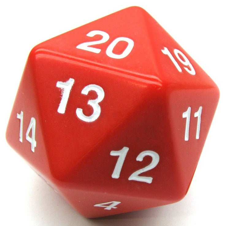 55mm D20 (Red w/ white) Spin-Down Die