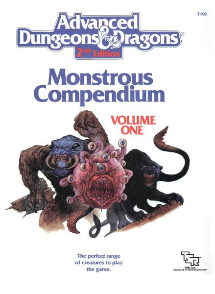 MC1 Monstrous Compendium Volume One