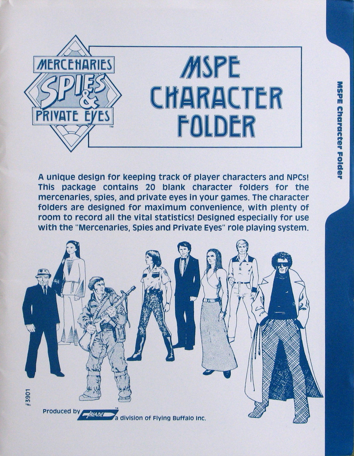 Mercenaries Spies & Private Eyes Character Folder