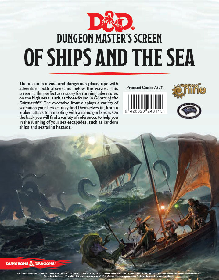 Of Ships and the Sea DM Screen