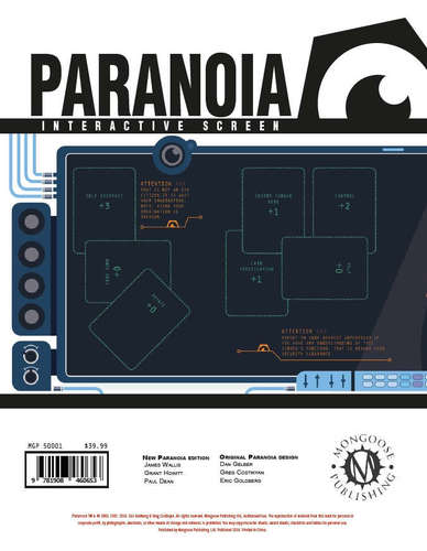 Paranoia RPG Interactive Screen