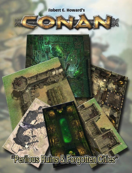 Modiphius Conan: Location Cards – 54 Schauplatz-Karten Für Rollenspiel-Abenteuer