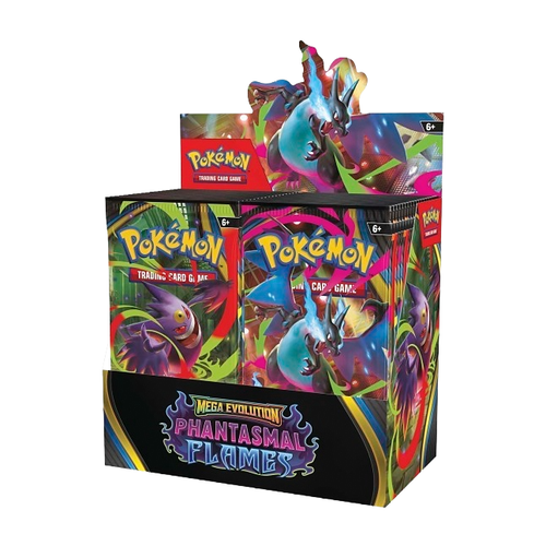 Pokemon ME2 Phantasmal Flames Booster Display