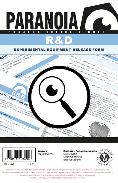 R&amp;D Experimental Equipment Release Form