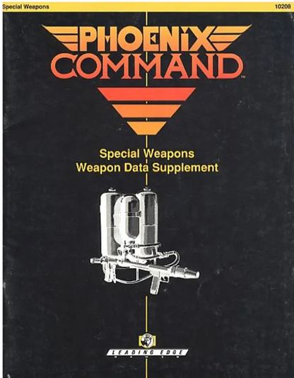 Special Weapons Data Supplement