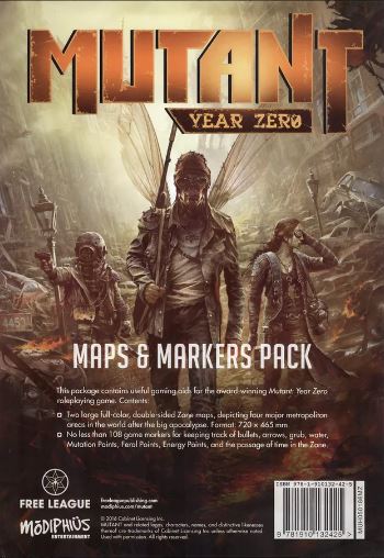Mutant Year Zero Maps &amp; Markers Pack